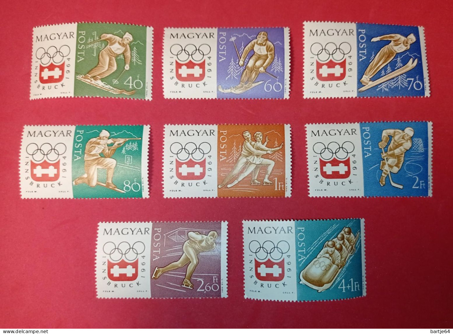 1964 Hongary - Serie Postfris - Invierno 1964: Innsbruck