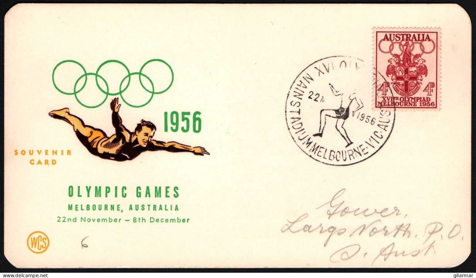 AUSTRALIA MELBOURNE MAIN STADIUM 1956 - XVI OLYMPIC GAMES MELBOURNE '56 - ATHLETICS - G - Ete 1956: Melbourne