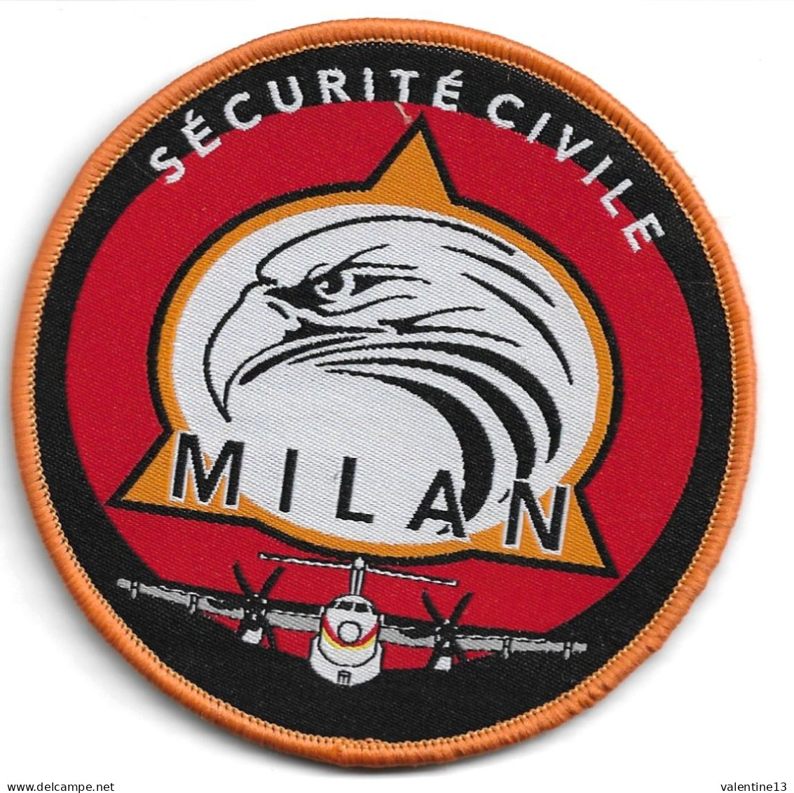 Ecusson SECURITE CIVILE BOMBARDIER D EAU MILAN - Pompiers