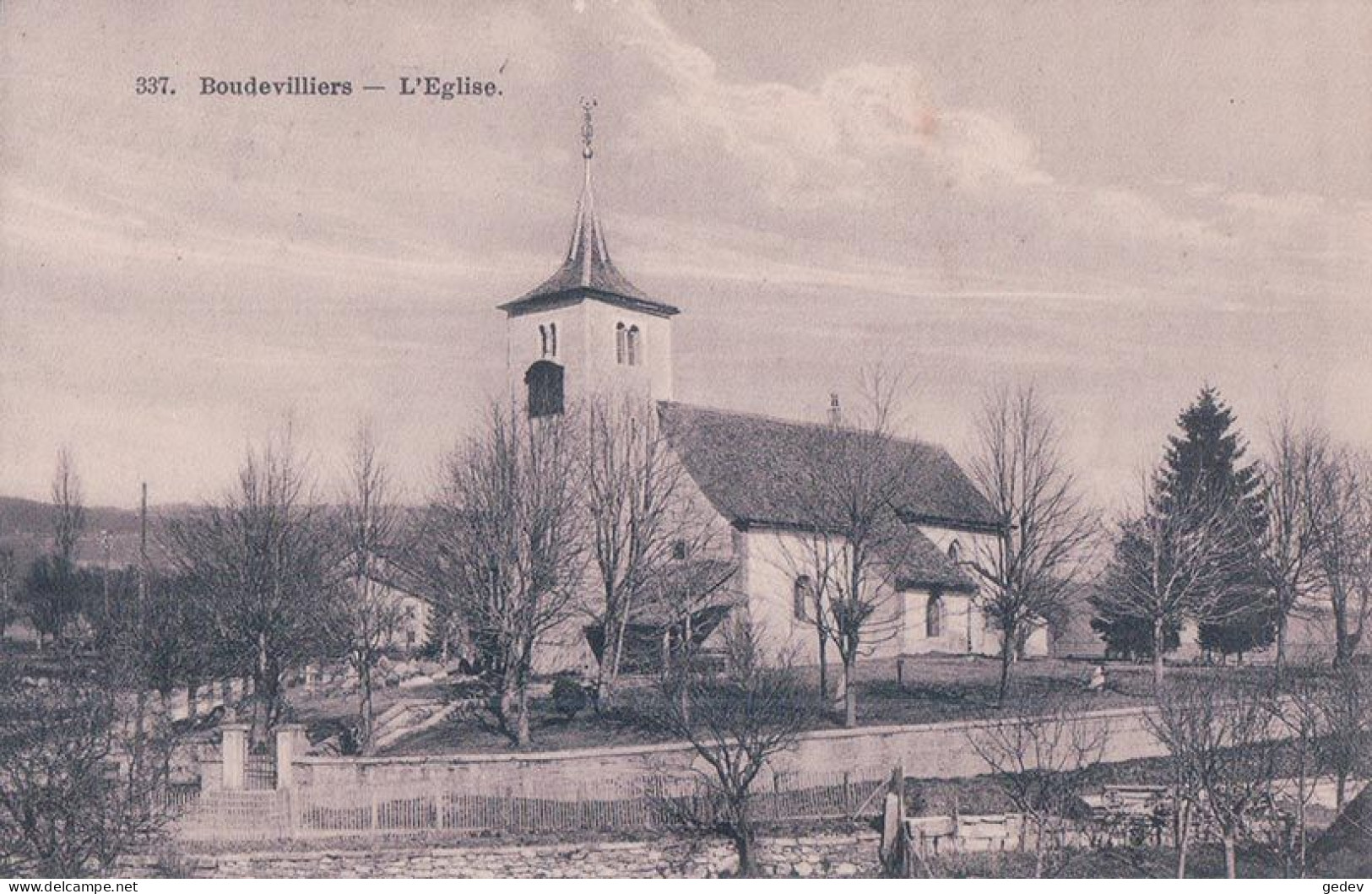 Boudevilliers NE, L'Eglise (337) - Villiers