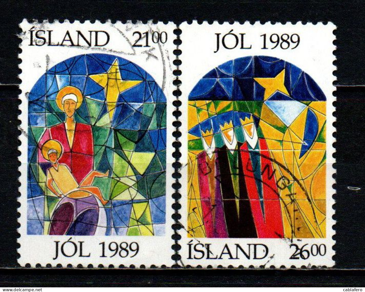 ISLANDA - 1989 - NATALE - MARIA E GESU' - I RE MAGI - USATI - Used Stamps