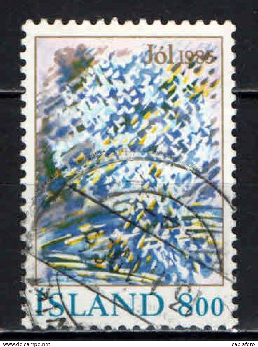 ISLANDA - 1985 - NATALE - DIPINTO - PAINTING - USATO - Used Stamps