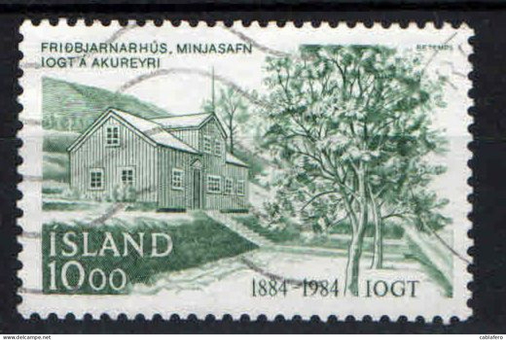 ISLANDA - 1984 - CENTENARIO DELLA FONDAZIONE DELL'ORDINE DEI "BUONI TEMPLARI" - USATO - Used Stamps
