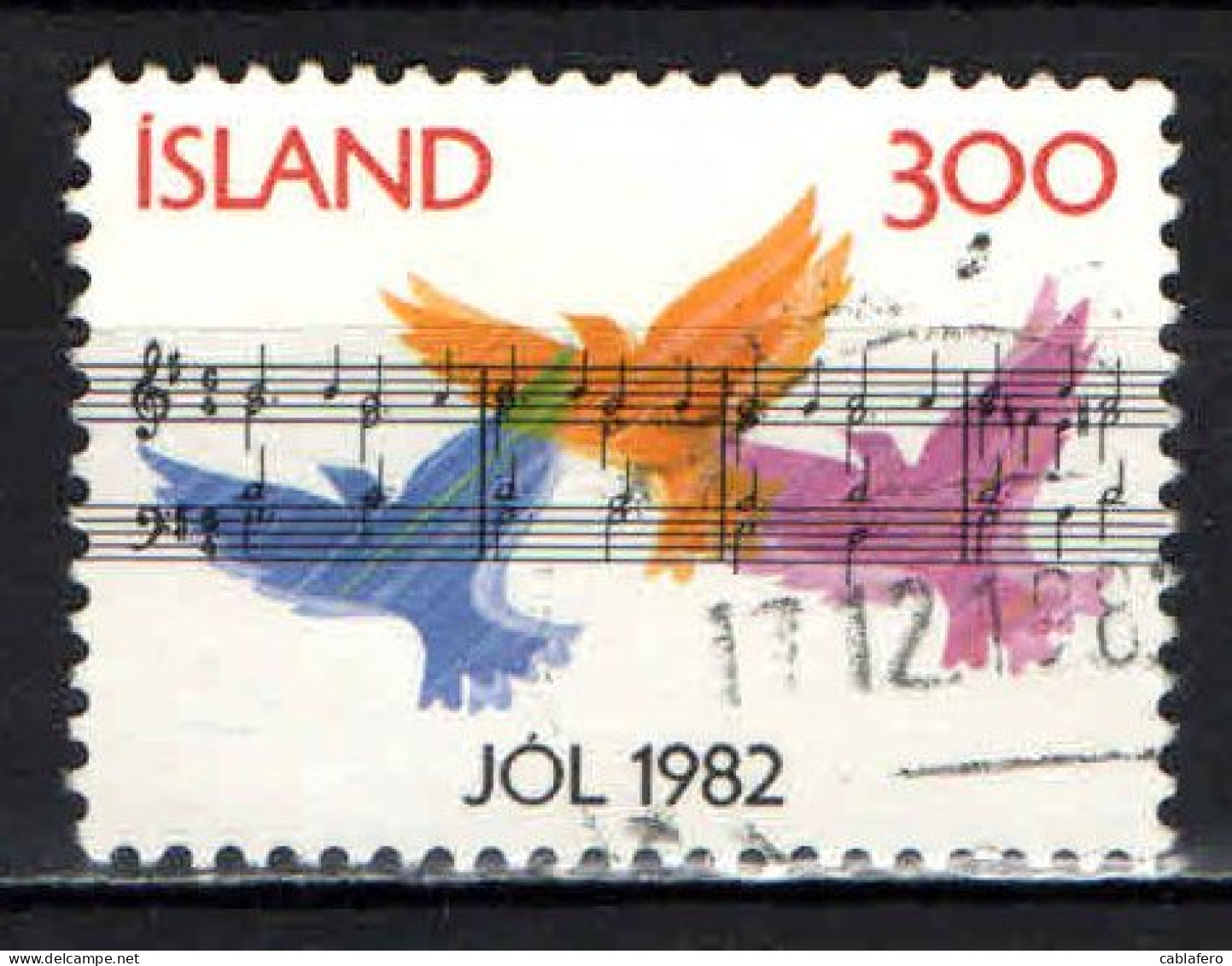 ISLANDA - 1982 - NATALE - COLOMBE - USATO - Oblitérés