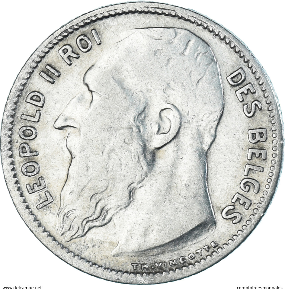 Monnaie, Belgique, Leopold II, Franc, 1904, Bruxelles, TB+, Argent, KM:56.1 - 1 Franc