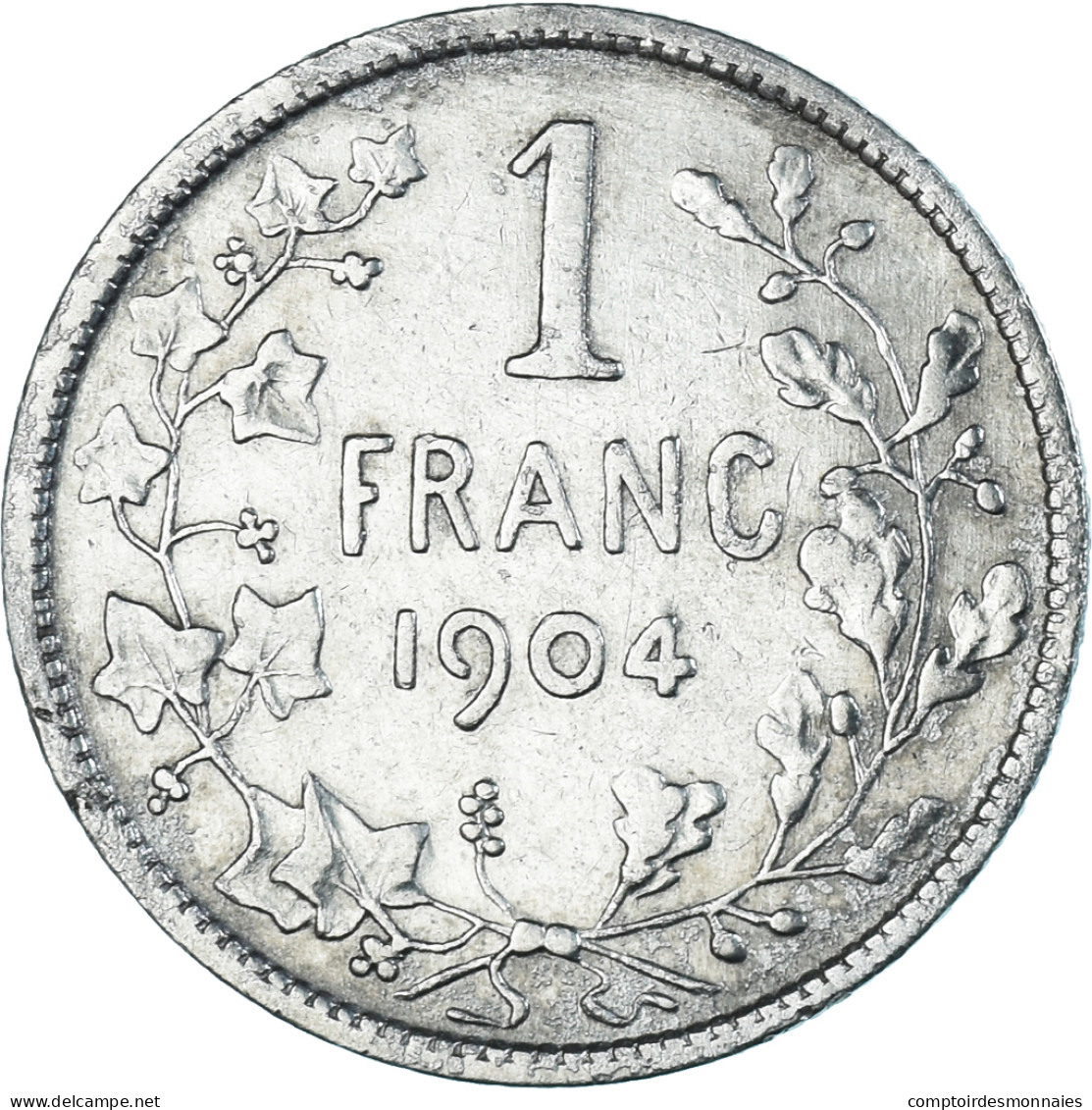 Monnaie, Belgique, Leopold II, Franc, 1904, Bruxelles, TB+, Argent, KM:56.1 - 1 Frank