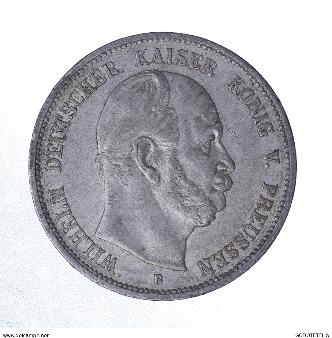 Allemagne-Royaume De Prusse Wilhelm 5 Mark 1876 Hanovre - 2, 3 & 5 Mark Argent