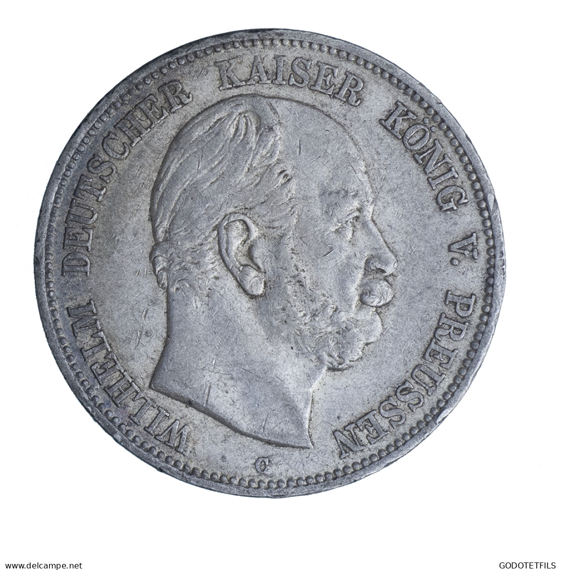 Allemagne-Royaume De Prusse Wilhelm 5 Mark 1876 Francfort-sur-le-Main - 2, 3 & 5 Mark Silber