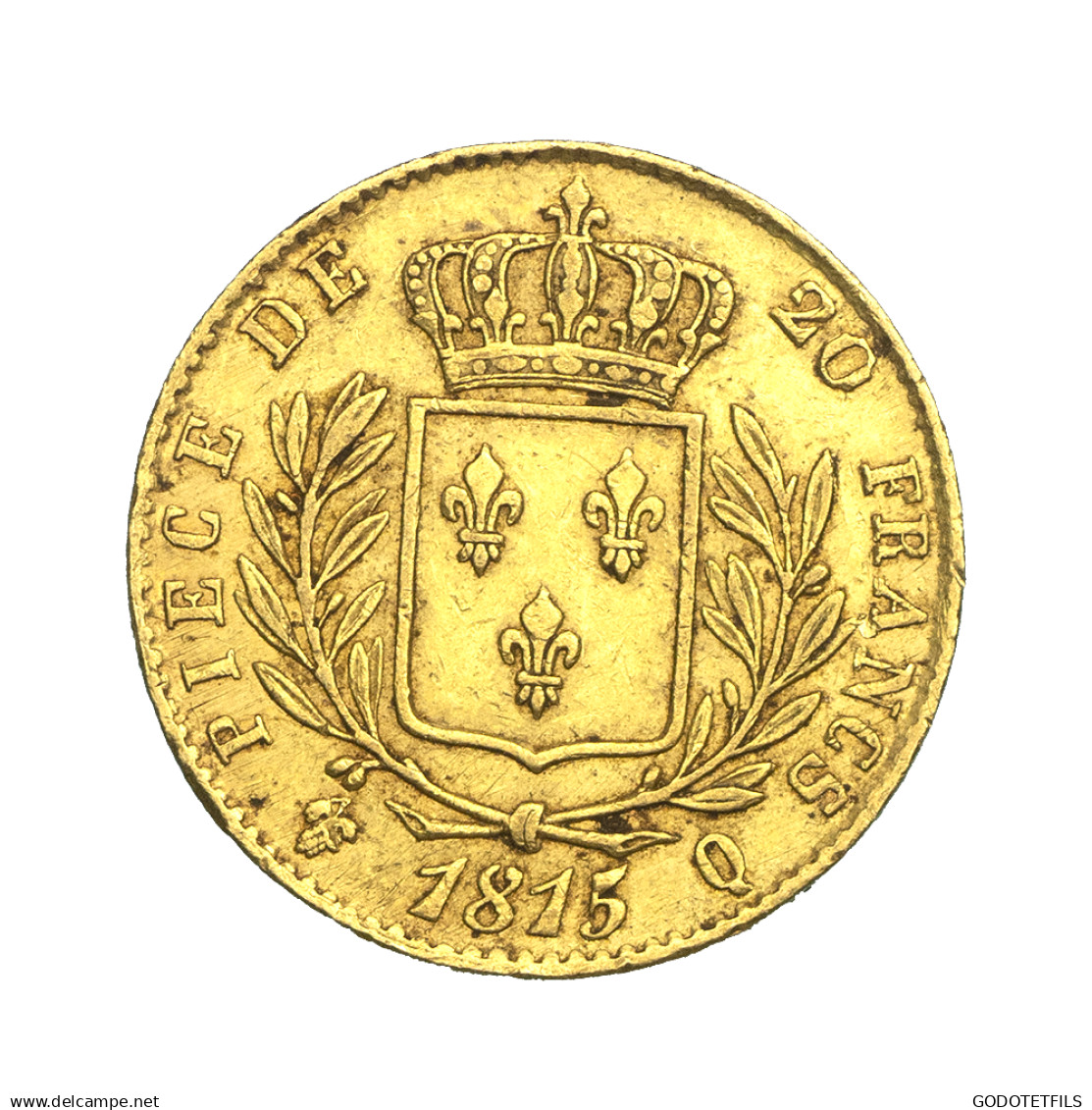 Louis XVIII-20 Francs 1815 Perpignan - 20 Francs (oro)