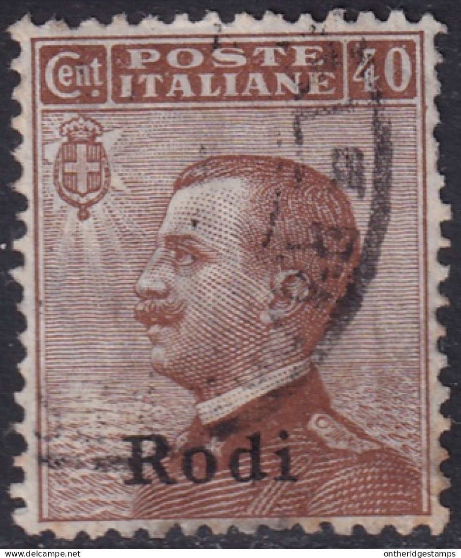 Italy Aegean Rhodes 1912 Sc 8 Rodi Sa 6 Used Damaged Perfs - Aegean (Rodi)