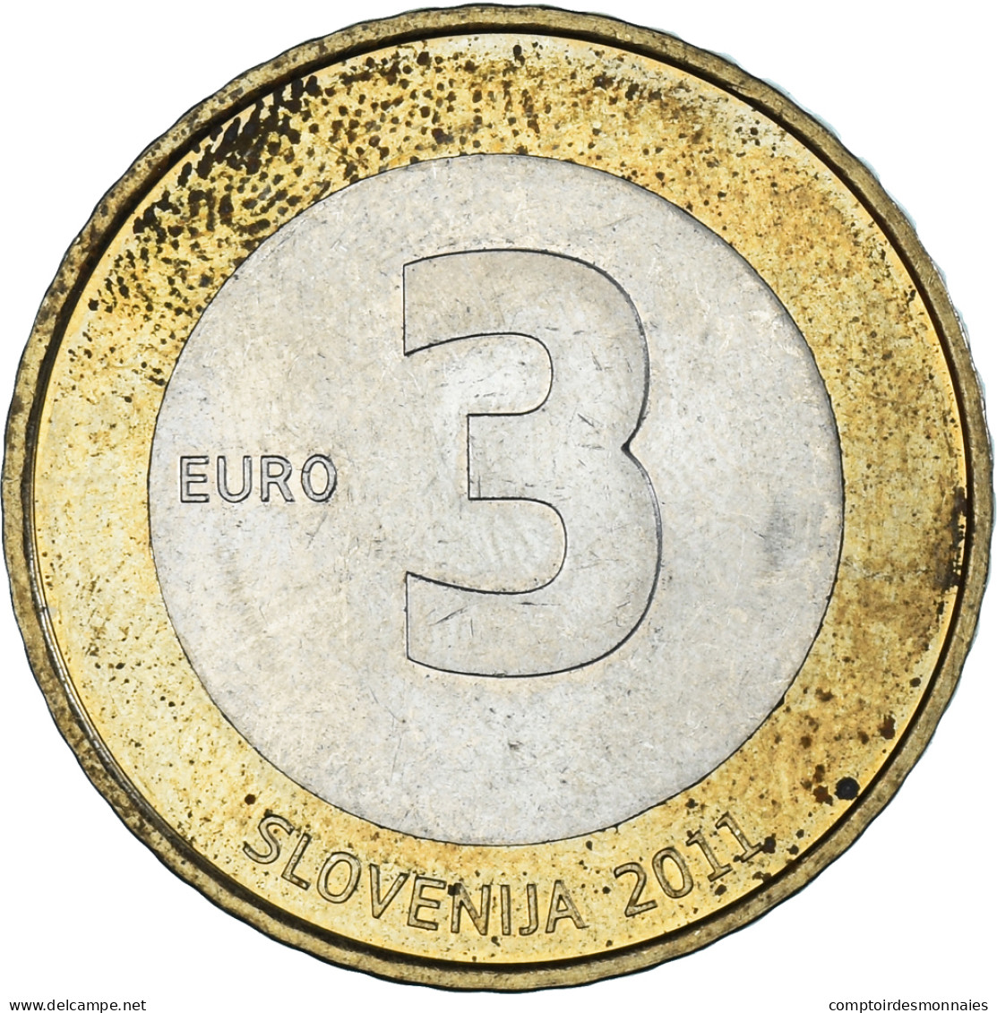 Slovénie, 3 Euro, 2011, Indépendance, SUP, Bimétallique, KM:101 - Slovenia