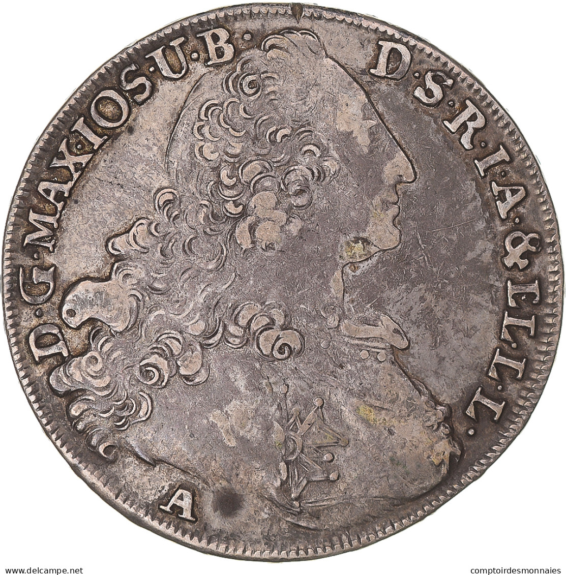 Monnaie, Etats Allemands, BAVARIA, Maximilian III, Josef, Thaler, 1770, Amberg - Taler & Doppeltaler