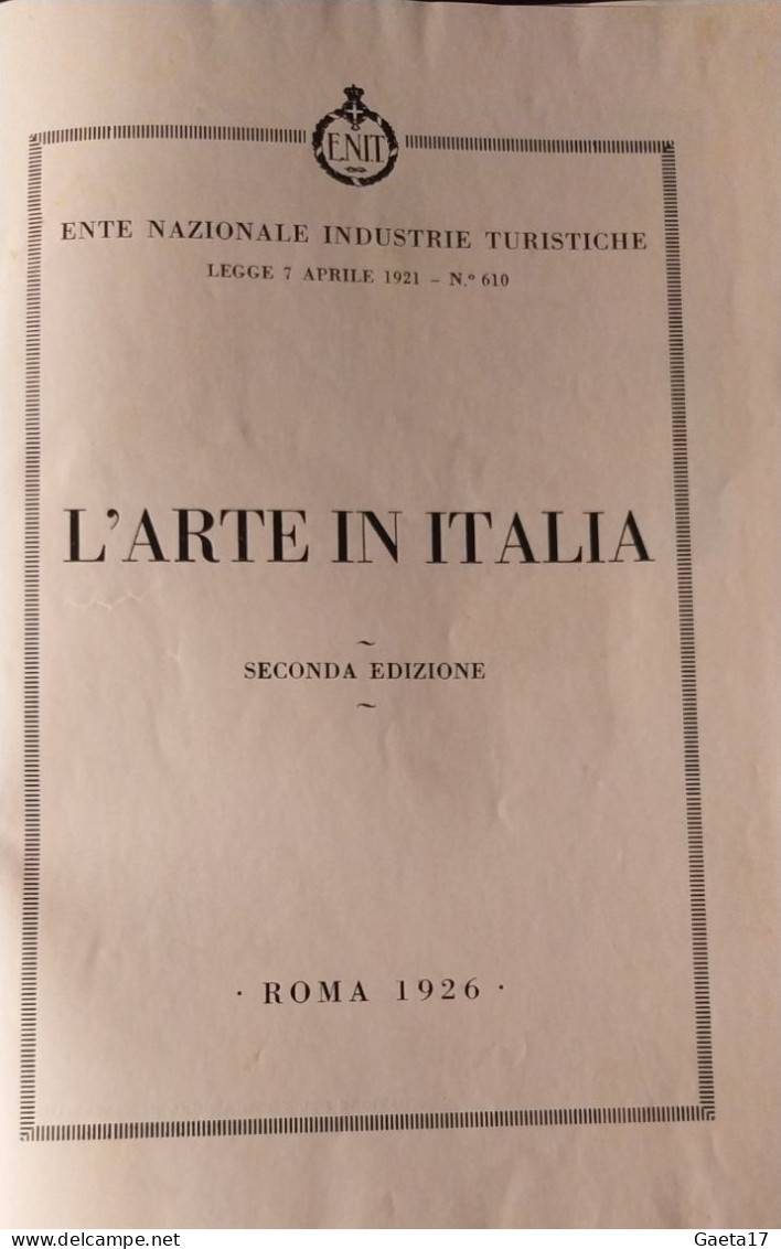 L'Arte In Italia - Turismo, Viajes