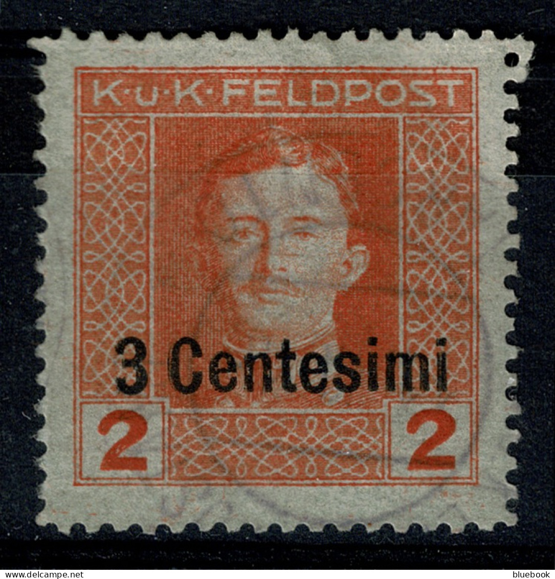 Ref 1612 - Italy  - Austria Occupation- 1918 3 Centisimi On 2 - Fine Used Stamp Sass. 2 - Oostenrijkse Bezetting