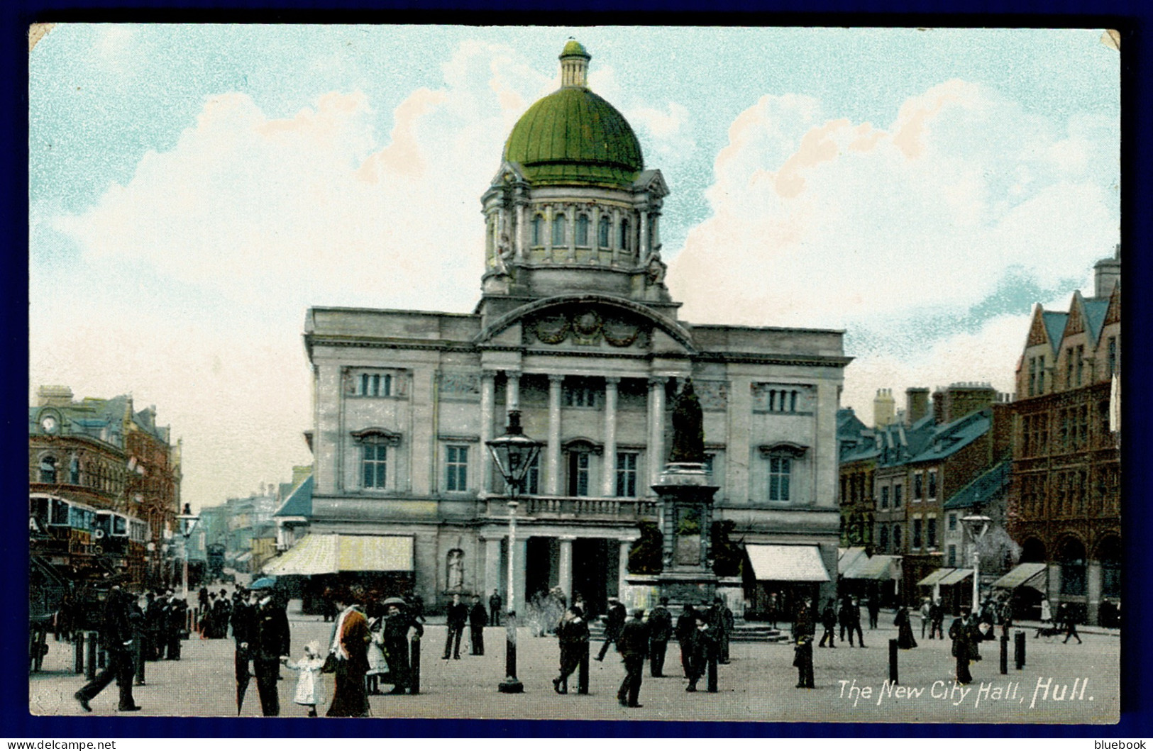 Ref 1613 - 1909 Postcard - New City Hall Hull - Yorkshire - Posted In Netherlands - Hull