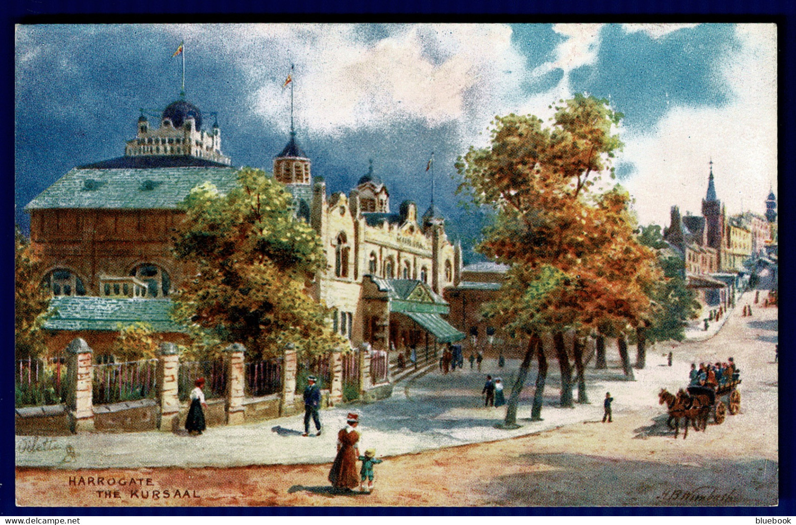 Ref 1614 - Early Raphael Tuck Postcard - Harrogate Kursaal - Yorkshire - Harrogate