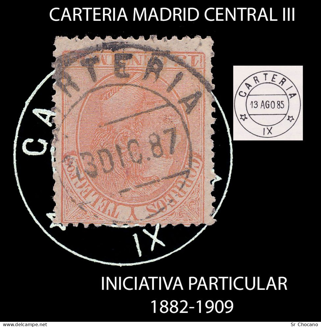 CARTERÍA.MADRID CENTRAL.Alfonso XIII 15c. - Usados