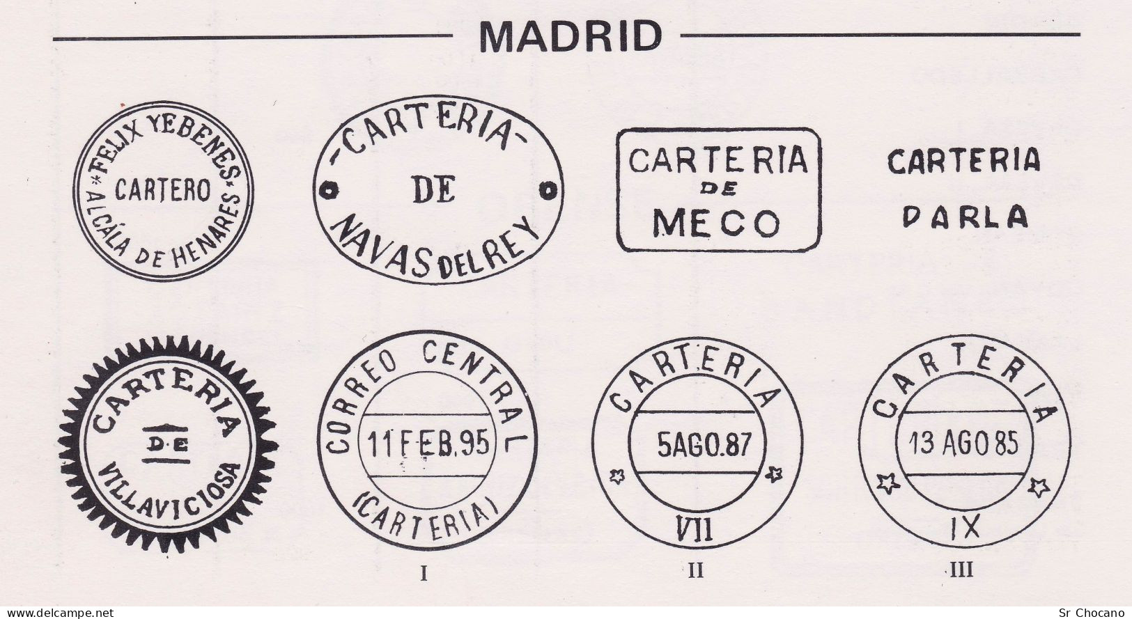 CARTERÍA.MADRID CENTRAL.Alfonso XIII 15c. - Usados