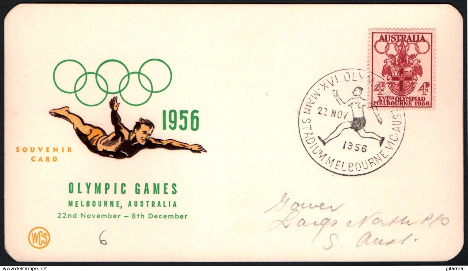 AUSTRALIA MELBOURNE MAIN STADIUM 1956 - XVI OLYMPIC GAMES MELBOURNE '56 - ATHLETICS - G - Verano 1956: Melbourne