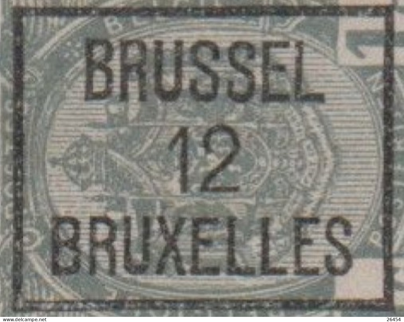 BELGIQUE  Préoblitéré  Type Armoiries 1c Gris  BRUSSEL 12 BRUXELLES   Scan Recto Verso - Typos 1922-31 (Houyoux)