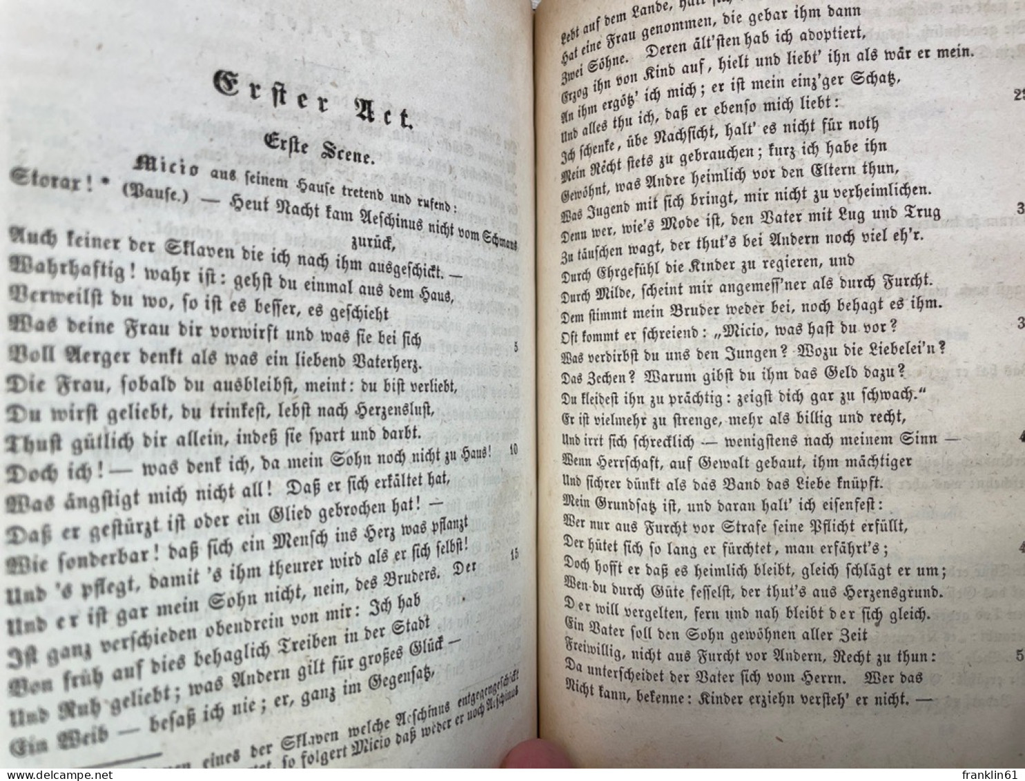 Ausgewählte Lustspiele des Publius Terentius, Die Satiren des A.Persius Flaccus von W.S.Teuffel