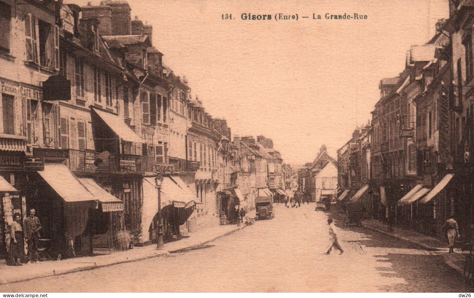 Gisors (Eure) La Grande Rue, Commerces - Edition Tournant - Carte N° 131 - Gisors