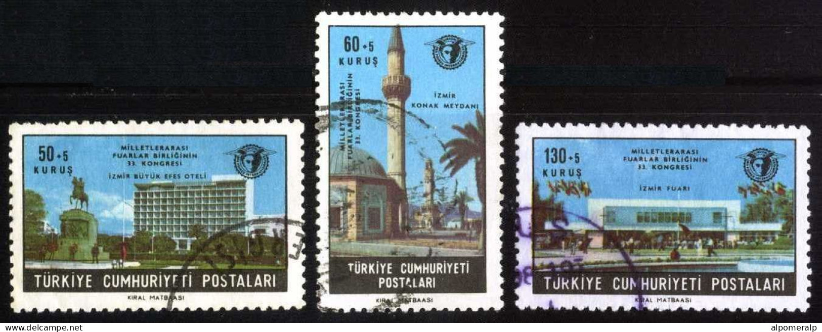 Türkiye 1966 Mi 2020-2022 Izmir Exposition Congress - Usati
