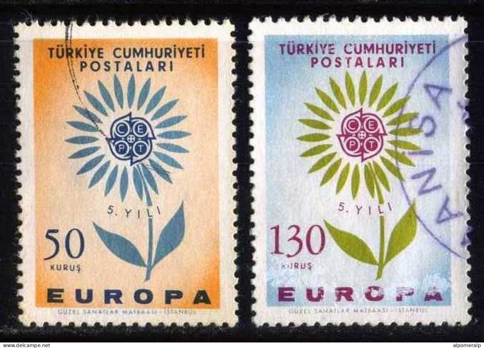 Türkiye 1964 Mi 1917-1918 Europa Cept - Oblitérés