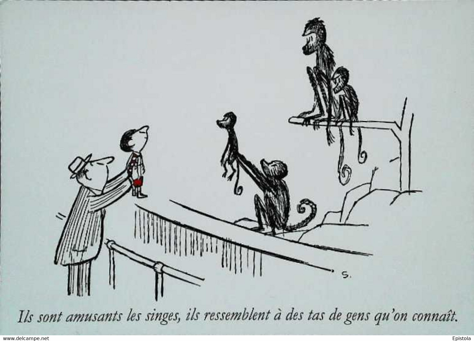 ► Illustrateur  Sempé "Le Petit Nicolas".  Ils Sont Amusants Les Singes ZOO (Edition 2006 Epuisée) - Sempé