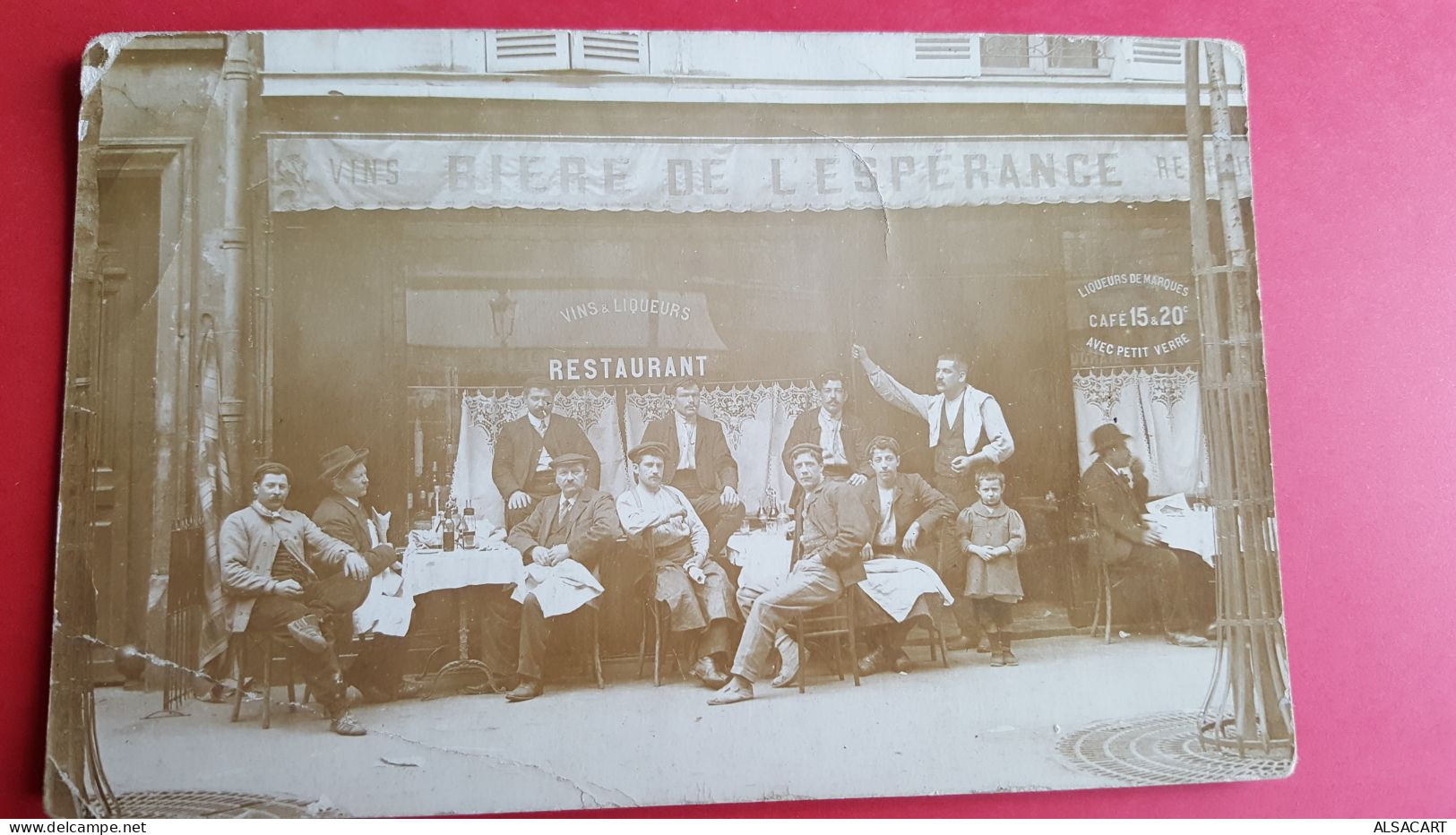 Carte Photo Café Restaurant  , Bière De L'espérance - Ristoranti