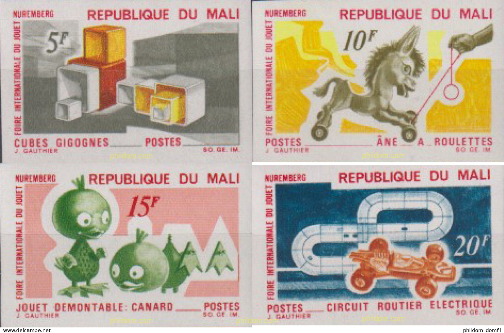 628063 MNH MALI 1969 FERIA INTERNACIONAL DEL JUGUETE - Mali (1959-...)