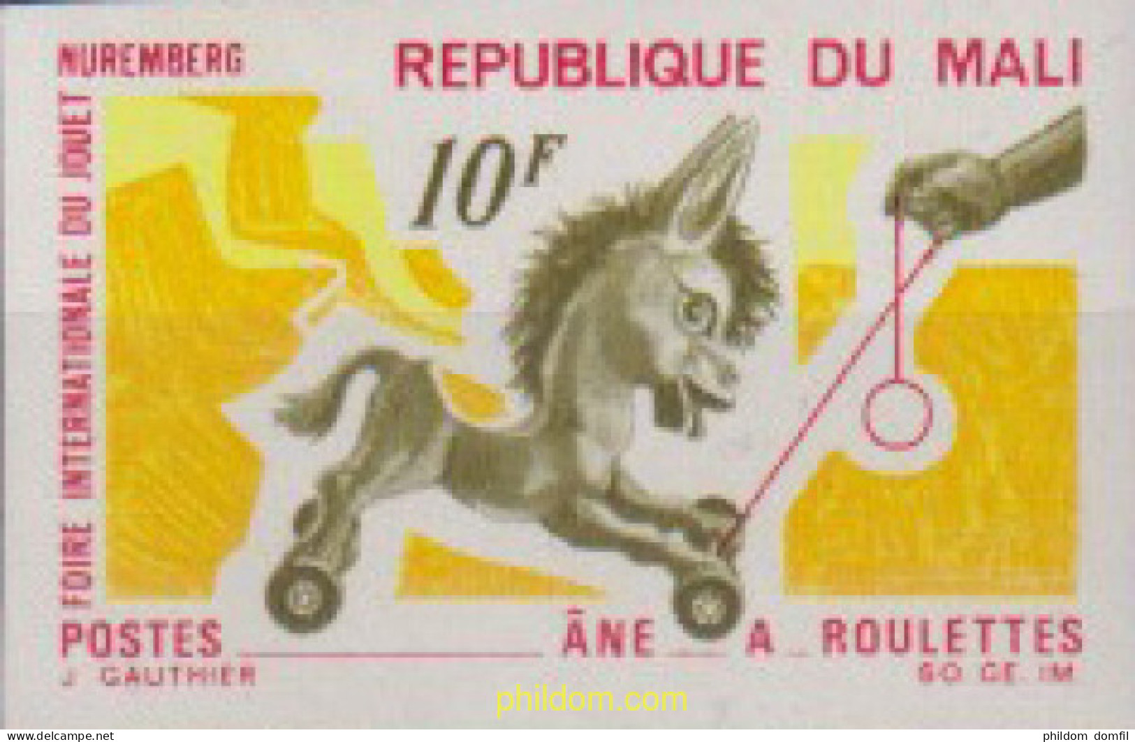 702138 MNH MALI 1969 FERIA INTERNACIONAL DEL JUGUETE - Mali (1959-...)