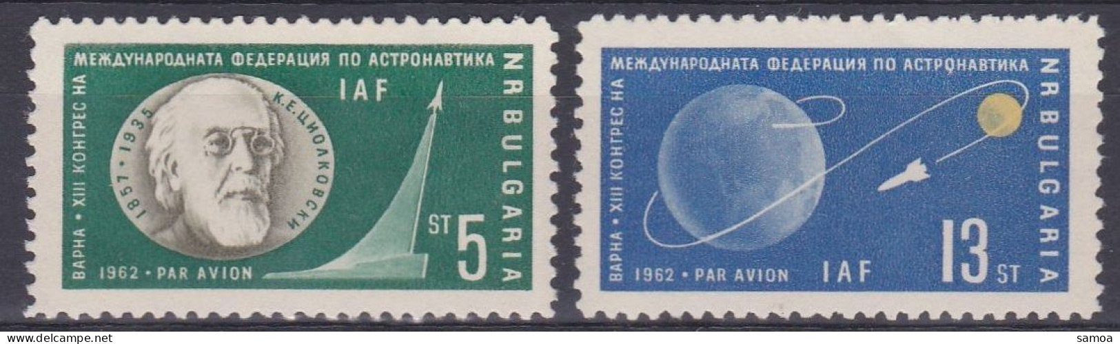 Bulgarie 1962 PA 91-92 ** Espace Astronautique Fusée - Poste Aérienne