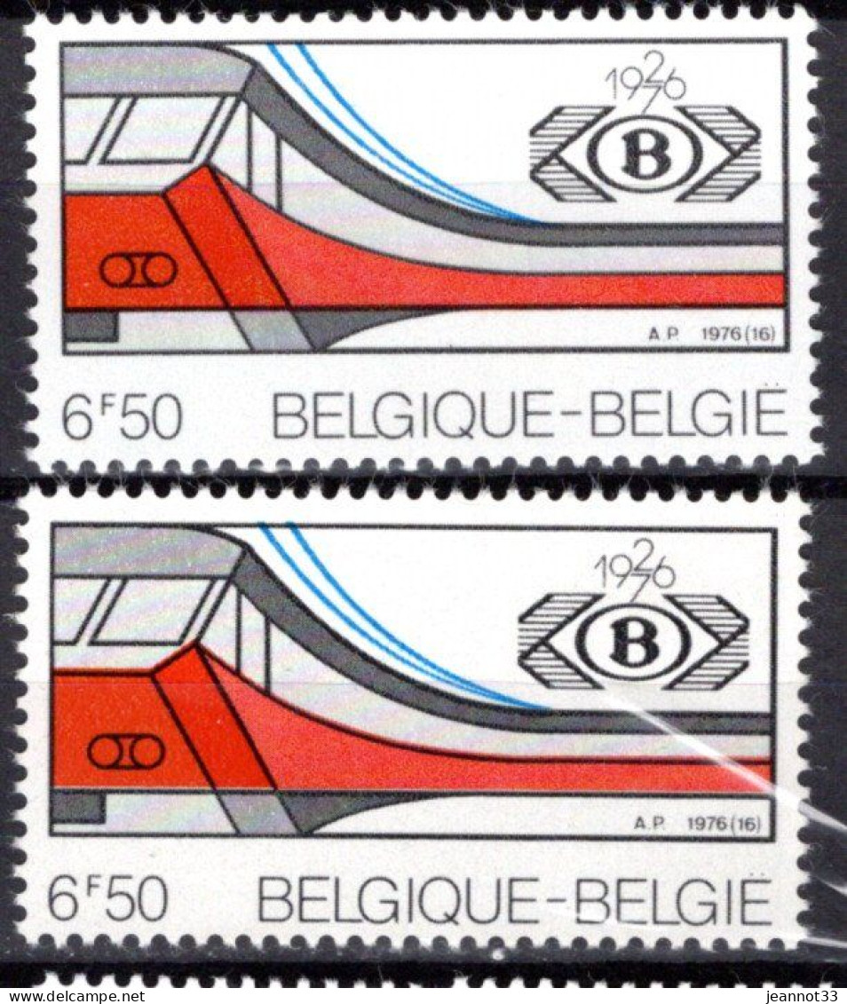 1825** CU - 2 Barres Bleues De La Ligne électrique Sortes Du Cadre Supérieure - 1961-1990