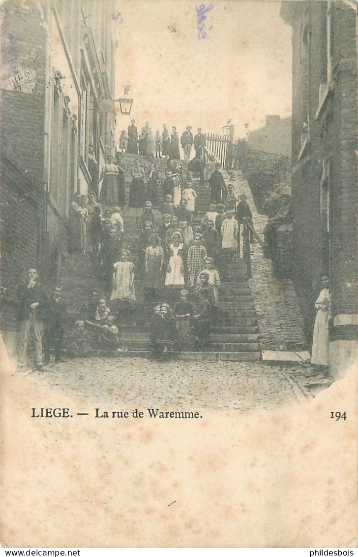 BELGIQUE  LIEGE  Rue De Waremme - Luik