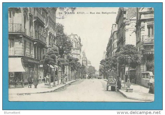 CPA 34 - Marchand Ambulant Rue Des Batignoles PARIS XVIIème - Paris (17)