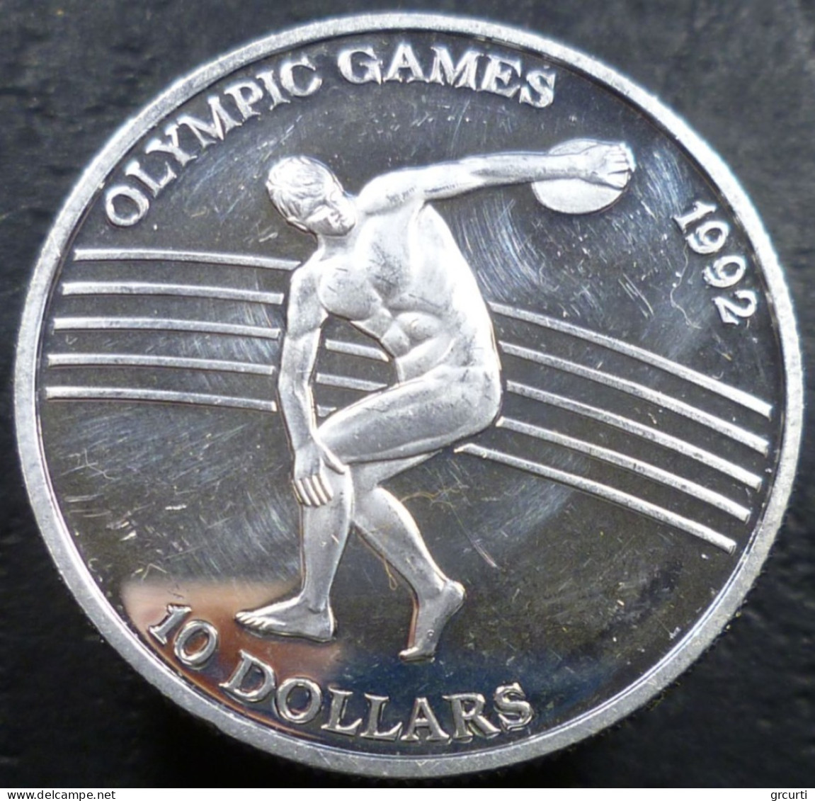 Niue - 10 Dollars 1991 - XXV Giochi Olimpici Estivi, Barcellona 1992 - Lancio Del Disco - KM# 56 - Niue