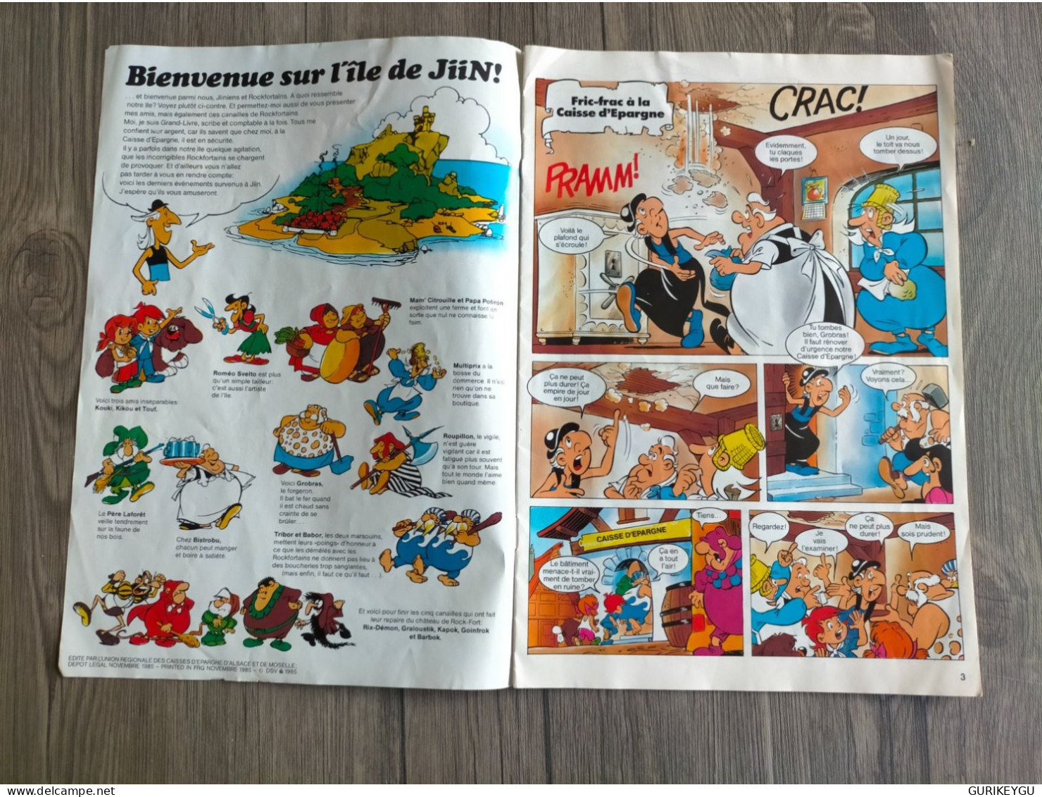 BD Et JEUX Publicitaire JIIN   Caisse D'épargne écureuil 11/1985 - Mon Journal