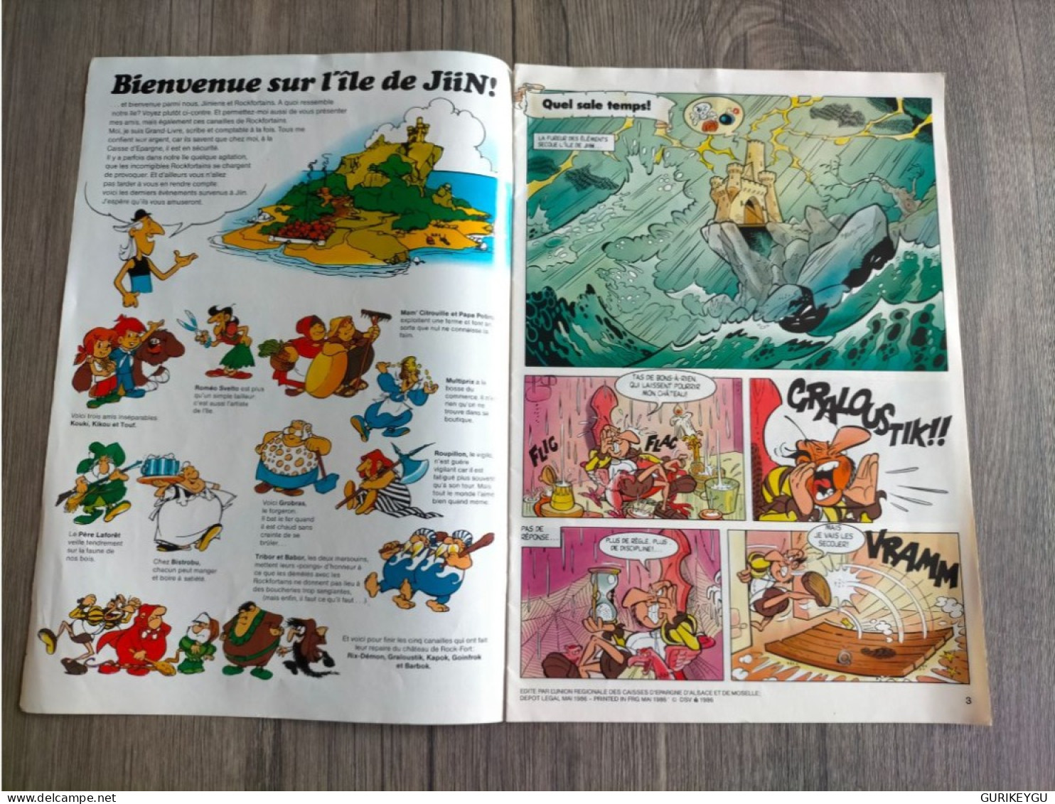 BD Et JEUX Publicitaire JIIN   Caisse D'épargne écureuil 05/1986 - Mon Journal