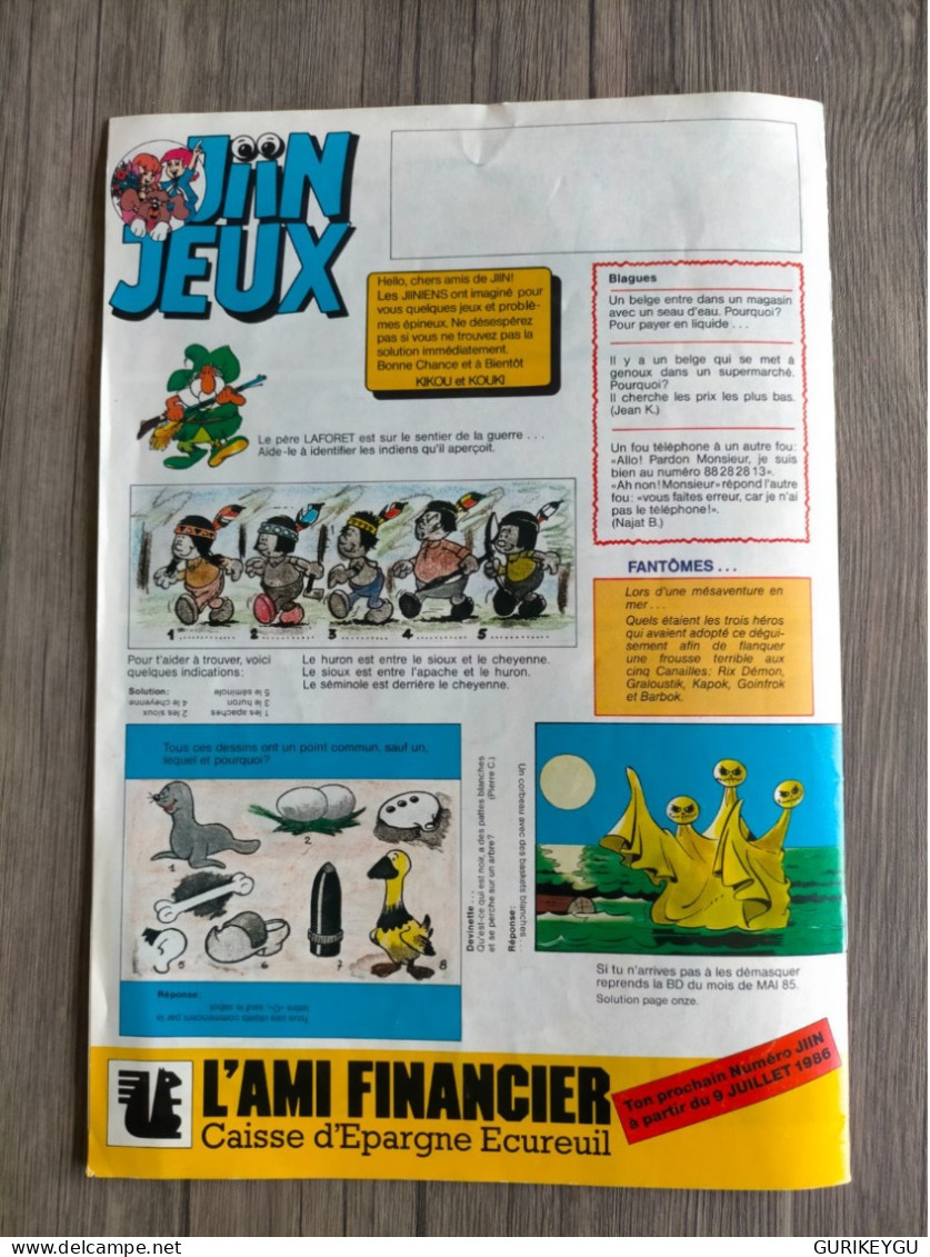 BD Et JEUX Publicitaire JIIN   Caisse D'épargne écureuil 05/1986 - Mon Journal