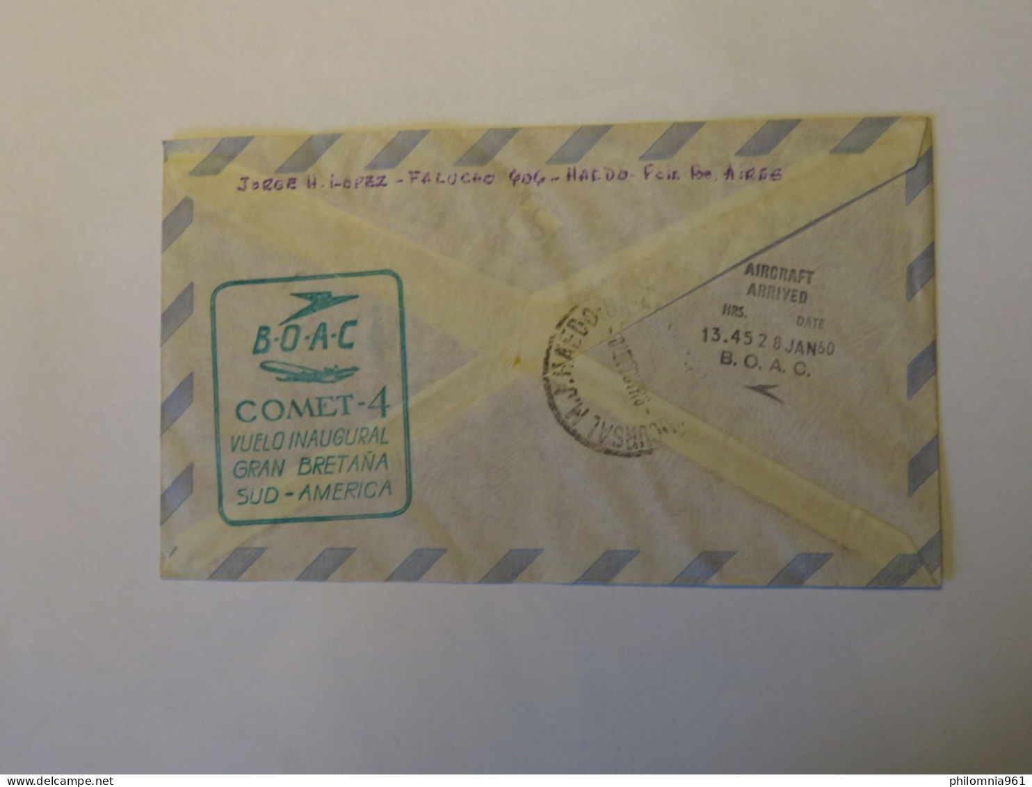 ARGENTINA AIRMAIL SALES DAVELOPMENT MANAGER FIRST FLIGHT COVER 1971 - Usati