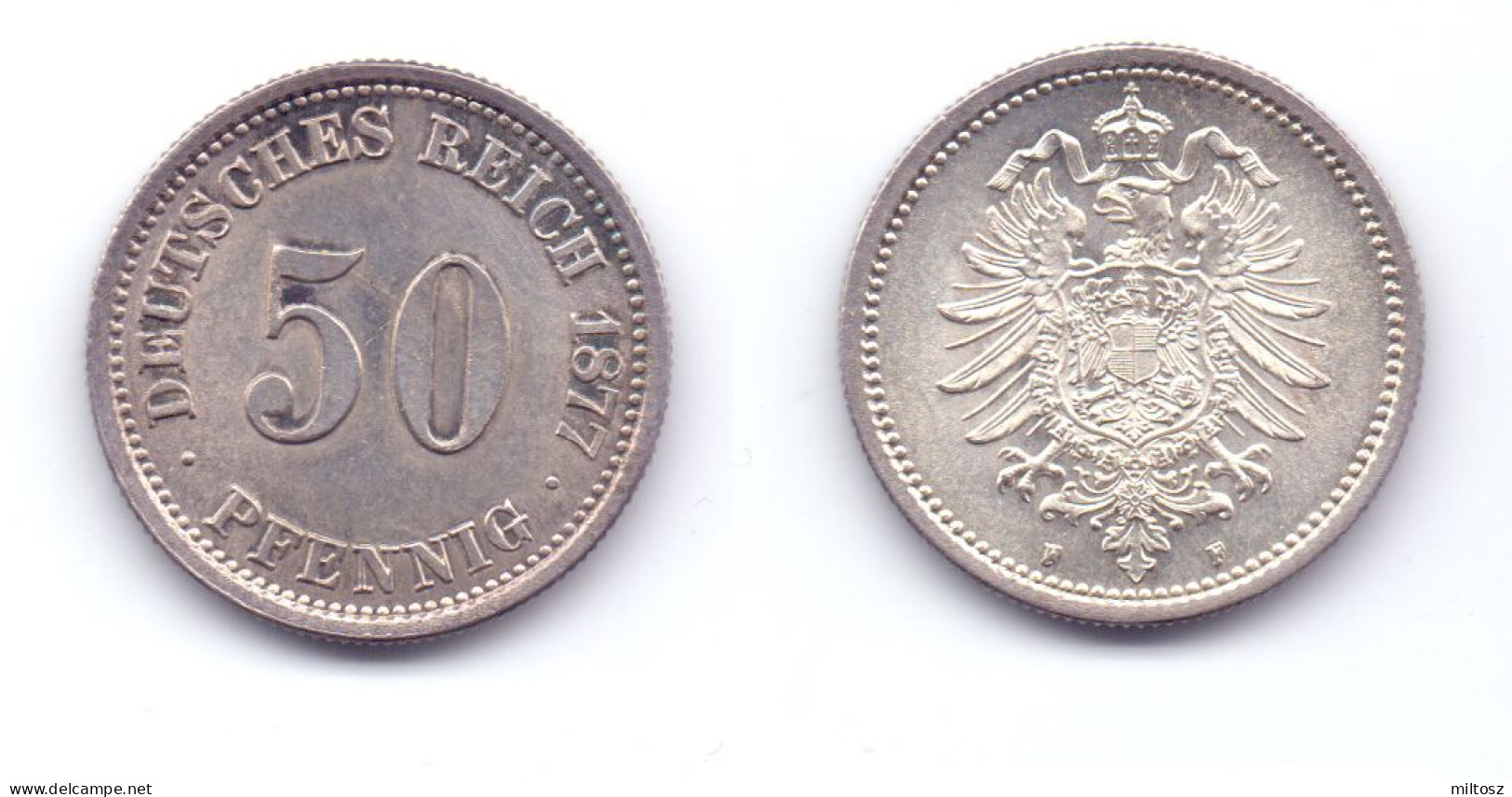 Germany 50 Pfennig 1877 F - 50 Pfennig