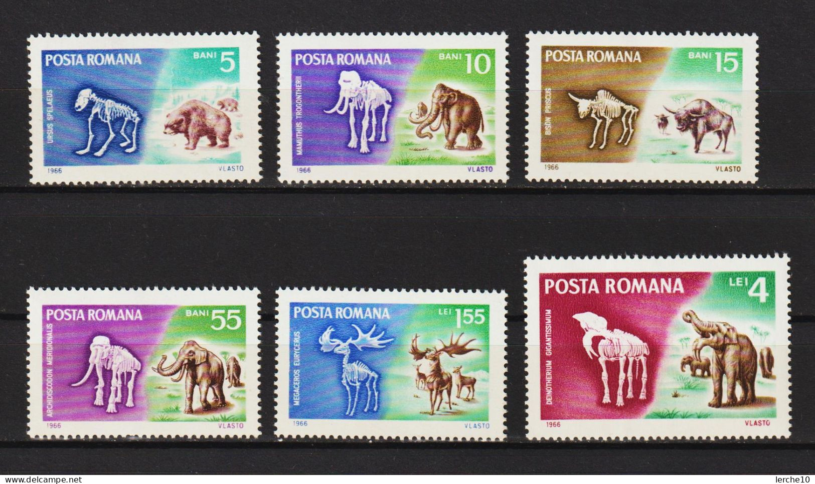 Rumänien  MiNr. 2553-2558 ** Mint MNH - Fossiles