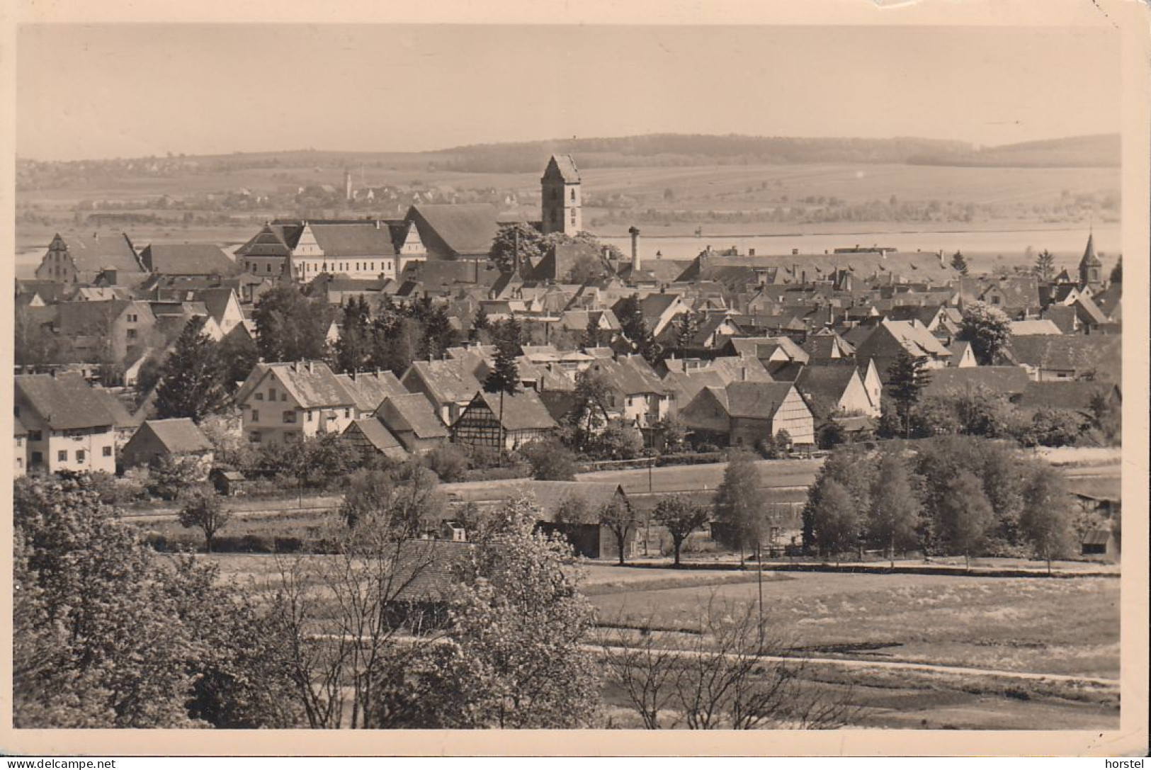 D-88422 Bad Buchau - Alte Ortsansicht Mit Kirche - Nice Stamp 1951 - Bad Buchau