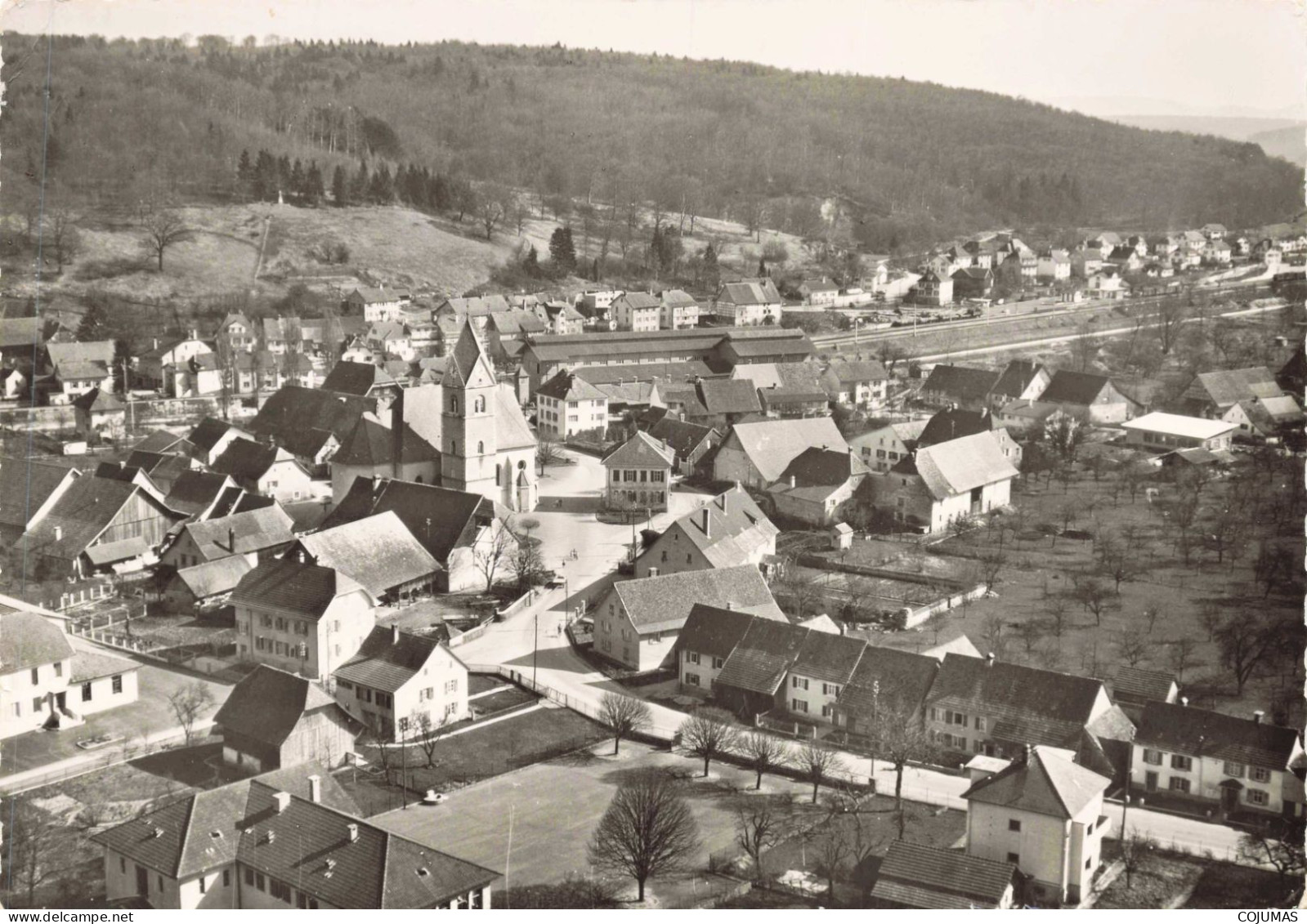 SUISSE - S16510 - En Avion Au Dessus Boncourt - En L'état Pli - CPSM 15x10 Cm - Boncourt