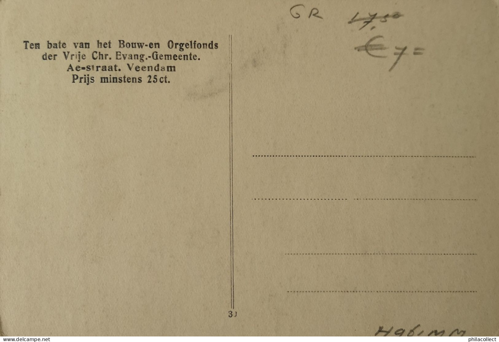 Veendam (Grn.) Kerk Vrije Chr. Ev. Gemeente 19?? - Veendam