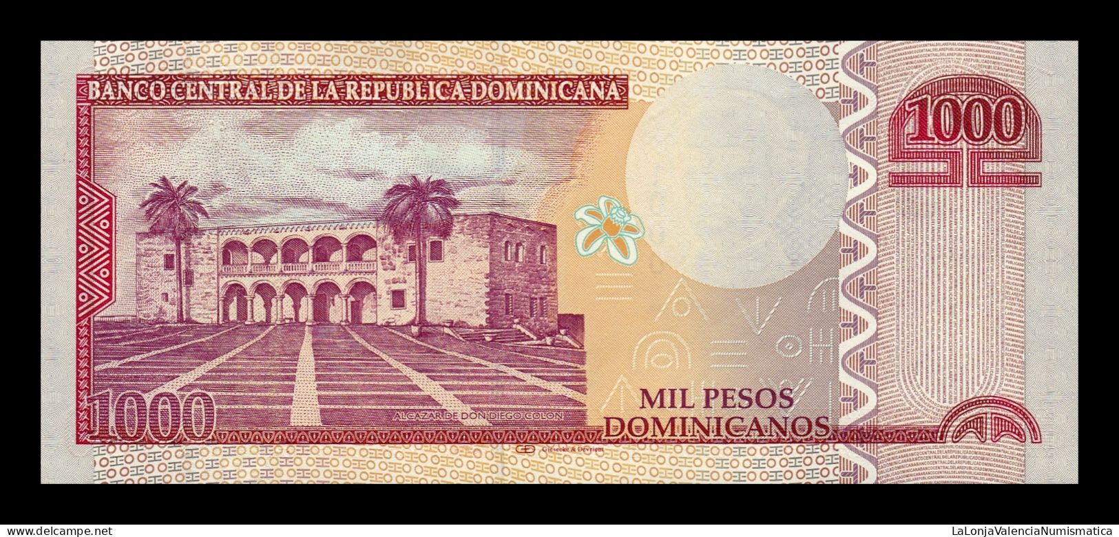 República Dominicana 1000 Pesos Dominicanos 2011 Pick 187a Low Serial 792 Sc Unc - Dominicaine