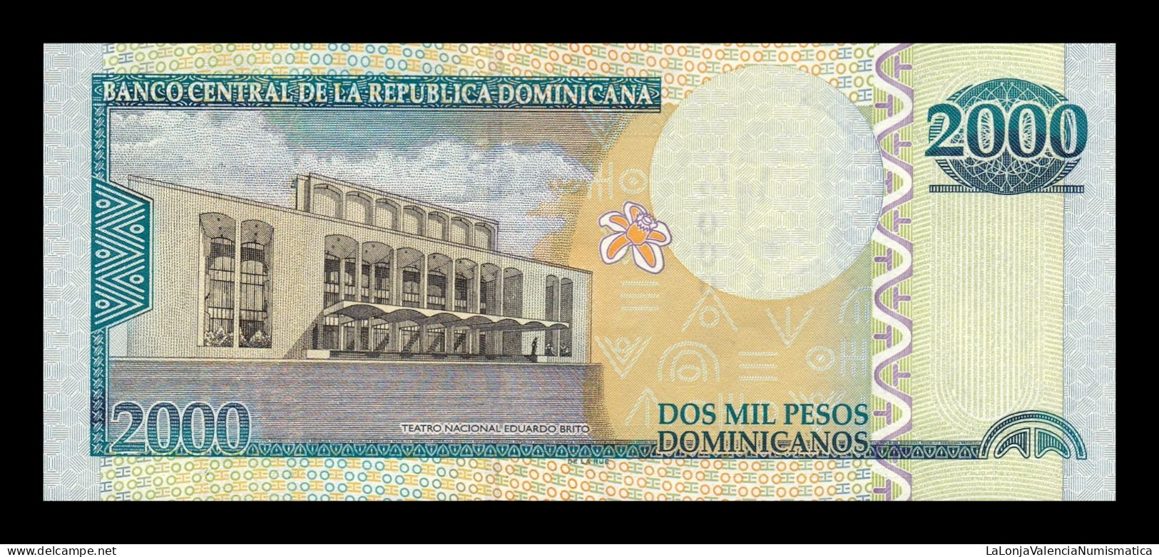 República Dominicana 2000 Pesos Dominicanos 2011 Pick 188a Low Serial 964 Sc Unc - Dominicana