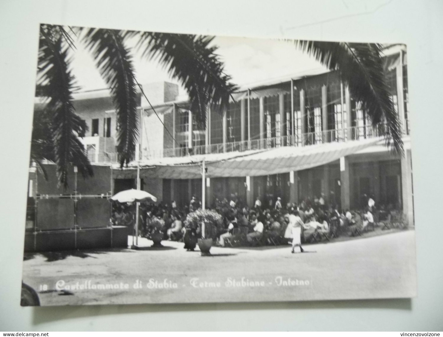 Cartolina Viaggiata "CASTELLAMMARE DI STABIA Terme Stabiane - Interno" 1957 - Castellammare Di Stabia