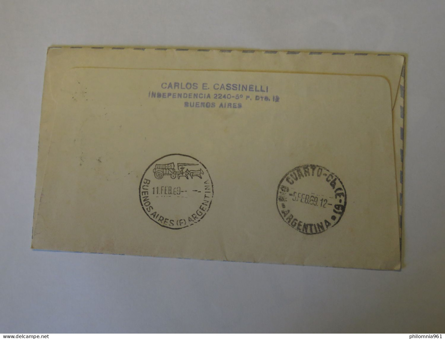 ARGENTINA NATIONAL SAILING CHAMPIONSHIP FIRST FLIGHT COVER 1969 - Gebraucht